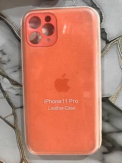 IPhone 11pro official case orange and red Color