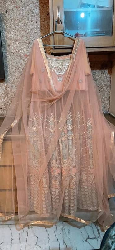 ethnic long frock with high weist lehnga. 4