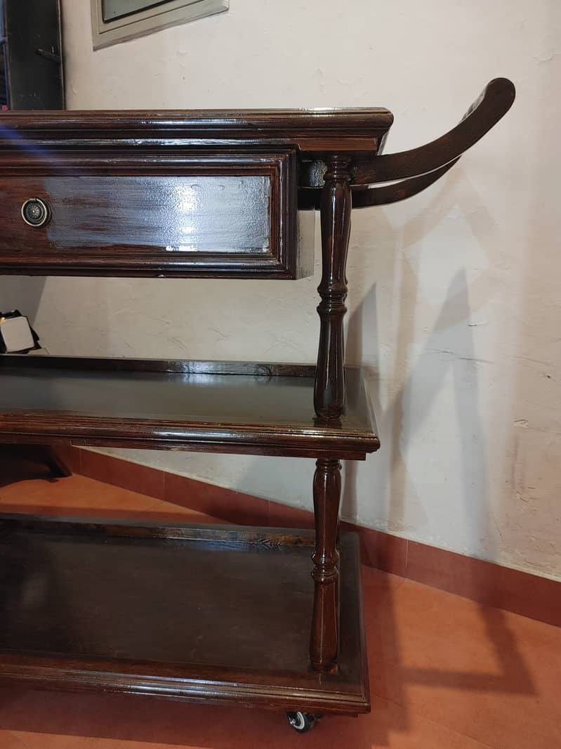 New wooden trolley. (Vintage type) 2
