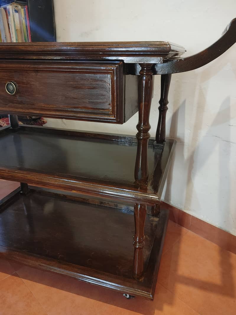 New wooden trolley. (Vintage type) 3