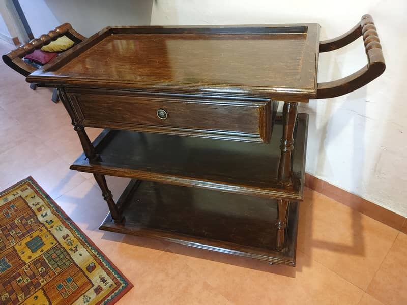 New wooden trolley. (Vintage type) 4