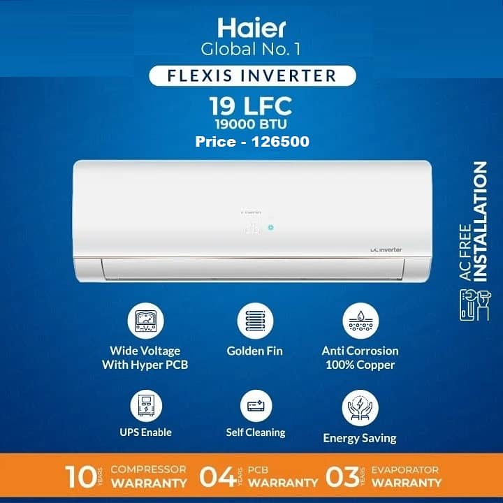 Haier AC DC Inverter (2025) All Models Are Available With Warranty 0