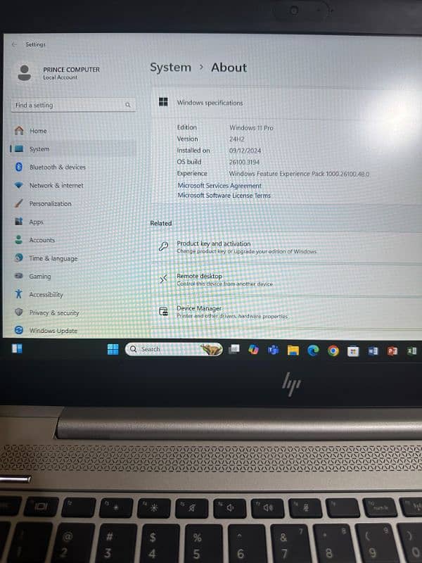 Corei5 8th generation hp 6