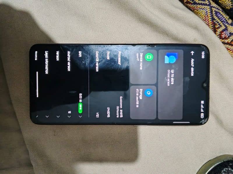 Oppo f17 condition 10/9 memory 8/128 exchange possible 9