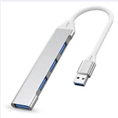 USB Hub 4 Ports 3.0/2.0, USB Splitter Aluminum Alloy Lightweight