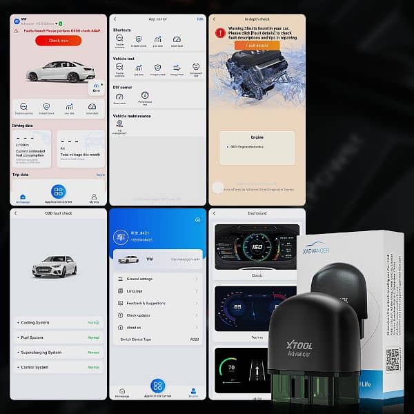 XTOOL Advancer AD20 Mini Bluetooth 5.0 OBD2 Scanner Car Diagnostic 5