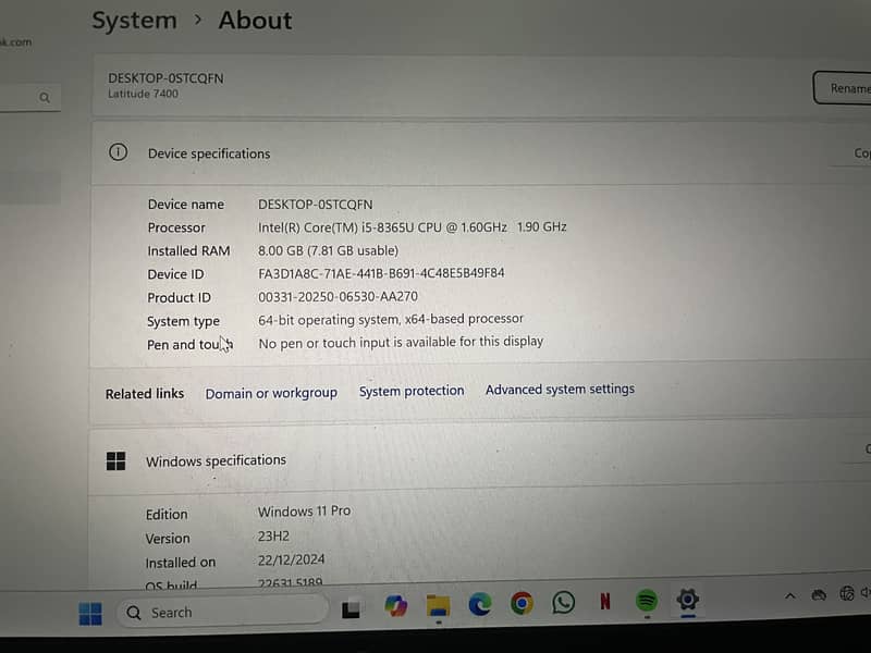 Dell Latitude 7400 3