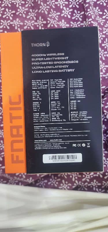 lamzu fnatic mouse for sale thorn edition 0