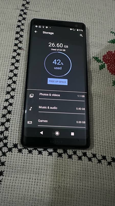 Sony XZ3 SOV-39 online PTA single sim 4/64gb neat condition. 2