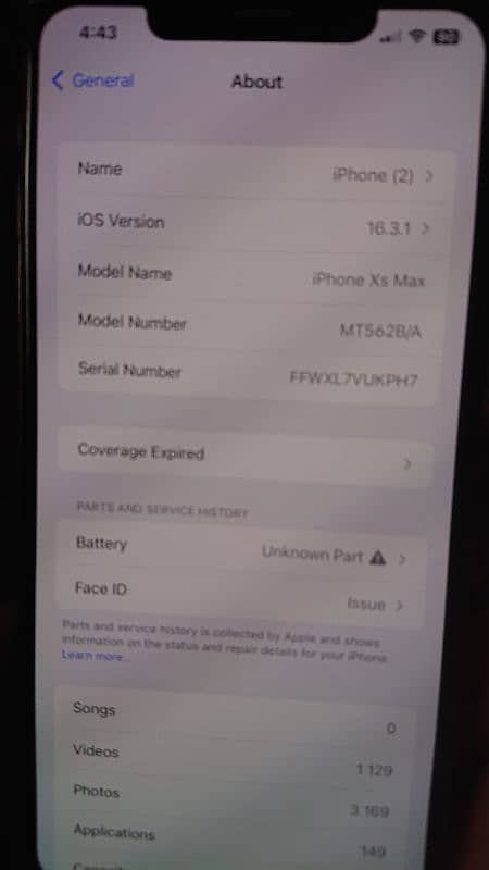 Iphone Xs max 512gb dual sim pta 4
