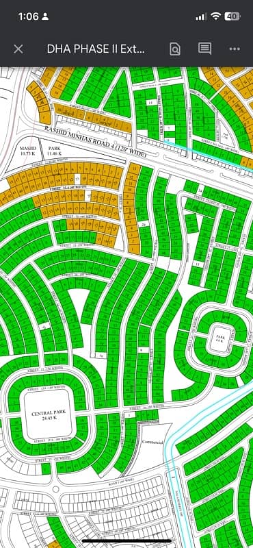 DHA Phase 6 Islamabad , Kanal Corner With Extraland on Ground plot 0