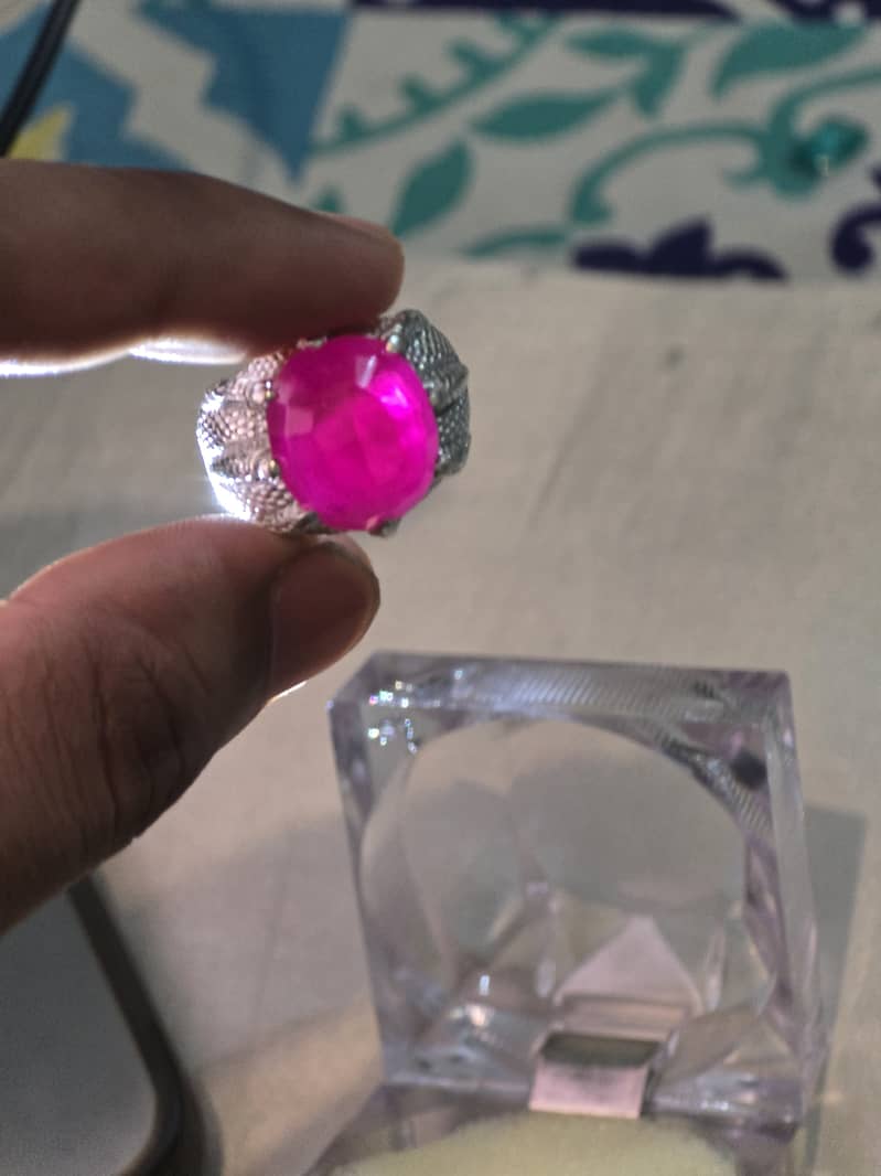 Ruby stone ring 16.9 cart 1
