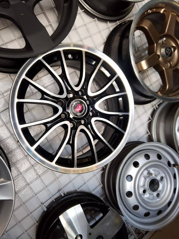 15 inch multiple pcd alloy rims. New model design 2