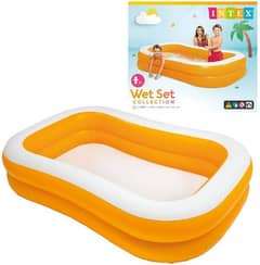 INTEX 90"x 60"x 19" Mandarin Pool Family Swim Center 03020062817