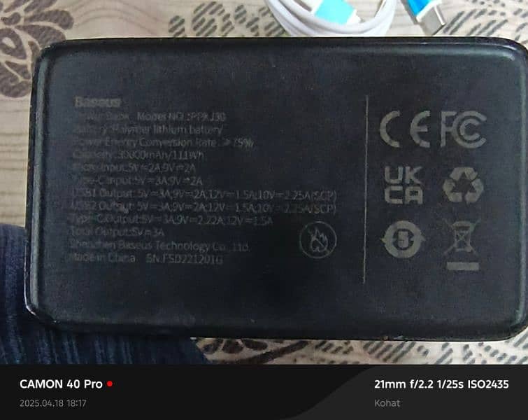 Baseus Original Power Bank 30000mah 2