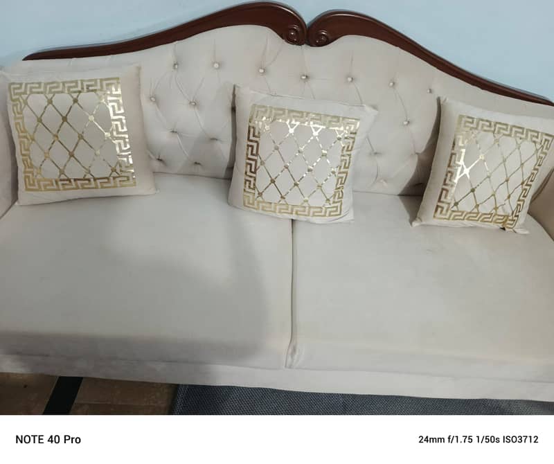 7 seater white sofa set 5