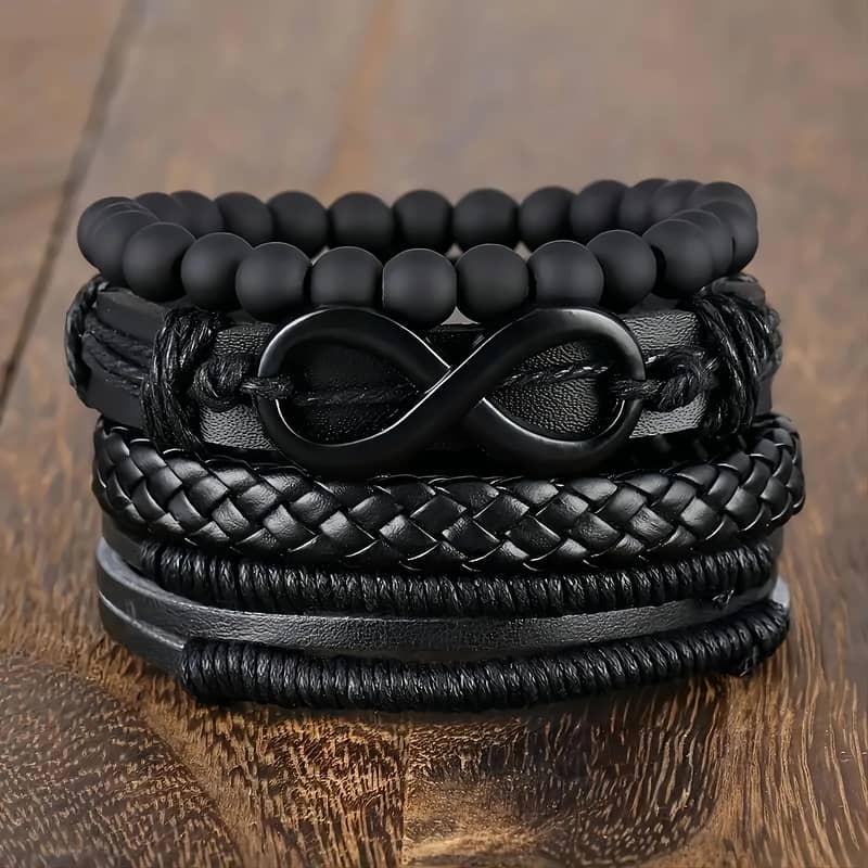 Faux Leather Braided Bracelets 1