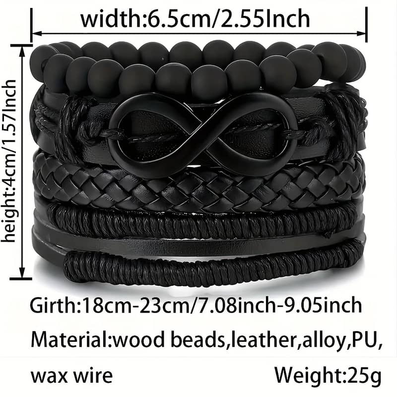 Faux Leather Braided Bracelets 2