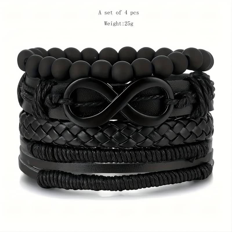 Faux Leather Braided Bracelets 3
