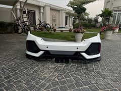 civic x rear bumper