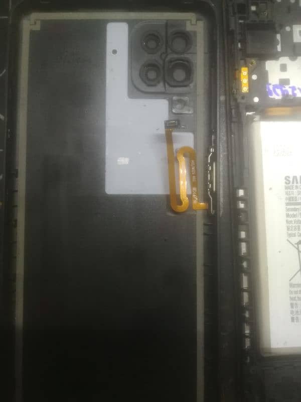 Samsung a12 complete body with finger print and battery orignal 0