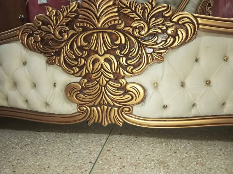 Bed with dressing and Side table "Italic Style Musk" 1