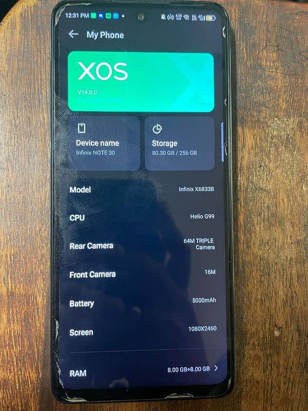 Infinix note 30 16/256 (PTA) exchange with iphone 5