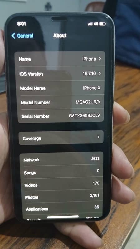 iphone X 256GB | PTA Approved | Water Pack 2