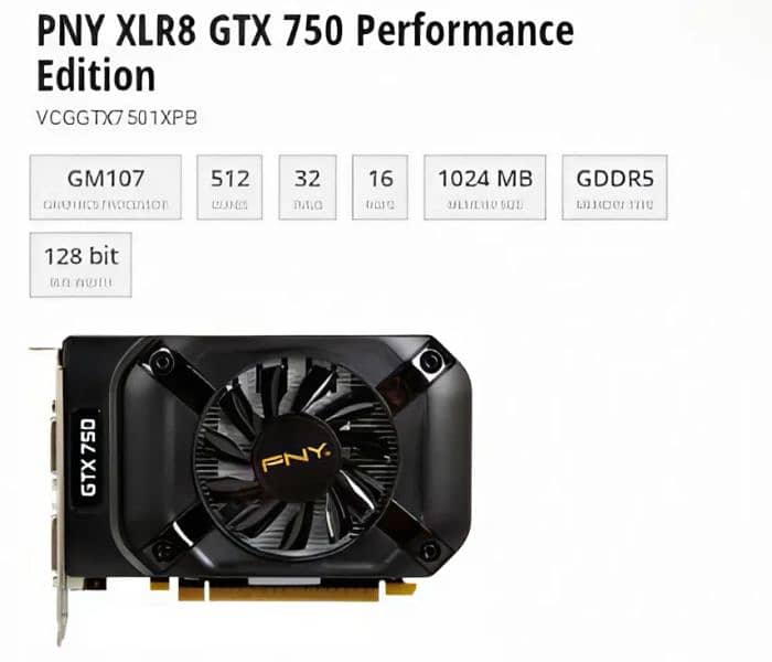 GTX 750 1gb ddr5 128bit 0