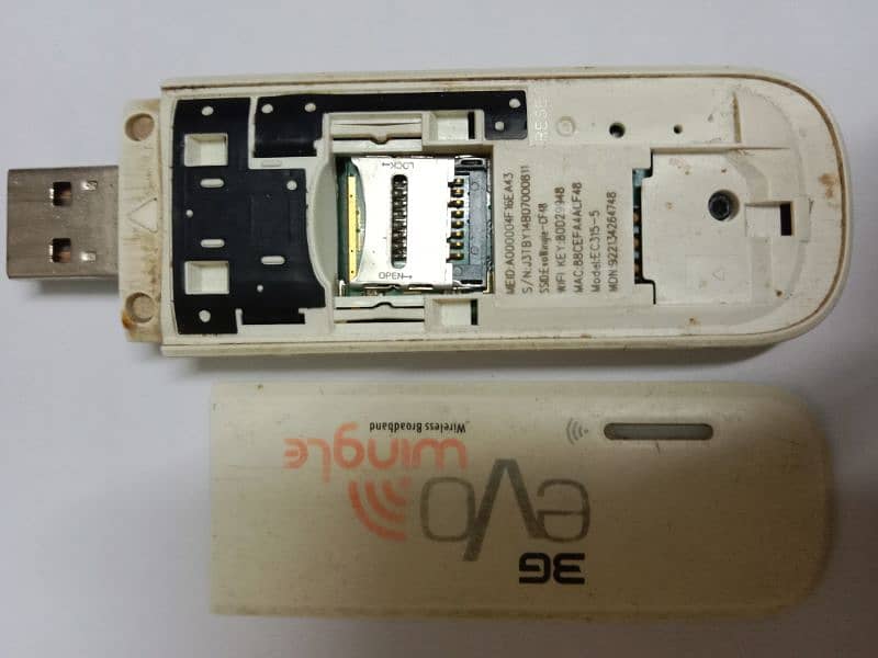 Ptcl broadband/wireless/device/USB/sim/hotspot/wifi Evo Wingle 3g 9.3 4
