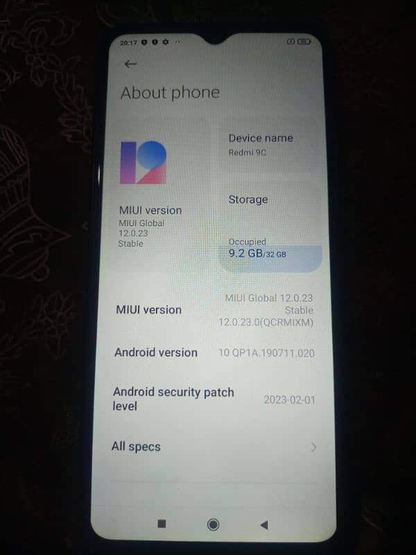 Redmi 9C Used Mobile Phone for sale excellent condition 2
