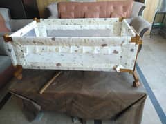 wooden baby cot