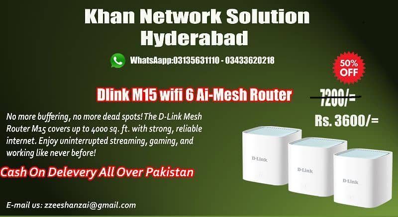 Dlink M15 wifi 6 Ai-Mesh dualband Router 10