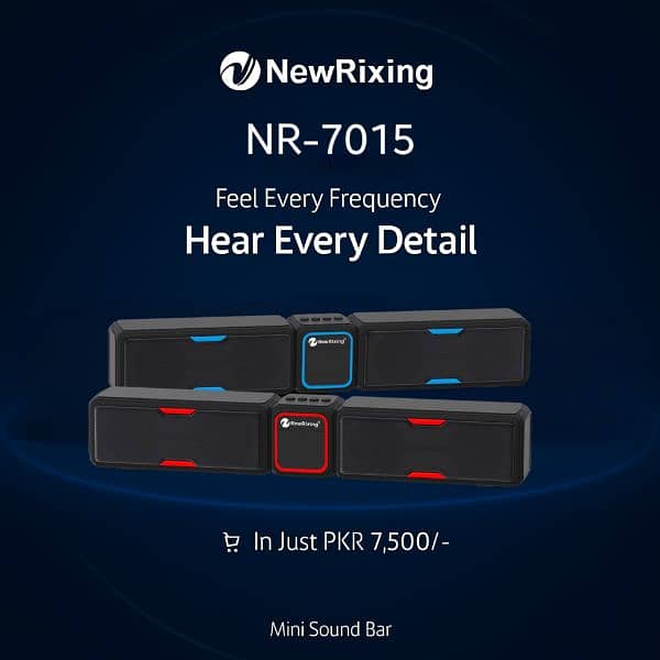 Bluetooth speakers and portable sound bar NewRixing NR-7015 2