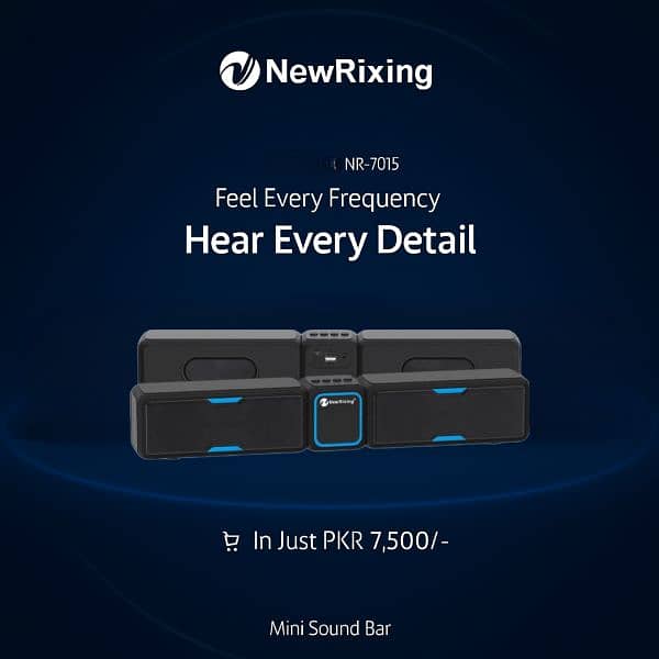 Bluetooth speakers and portable sound bar NewRixing NR-7015 3
