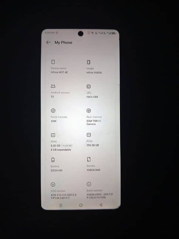 Infinix hot 40 10