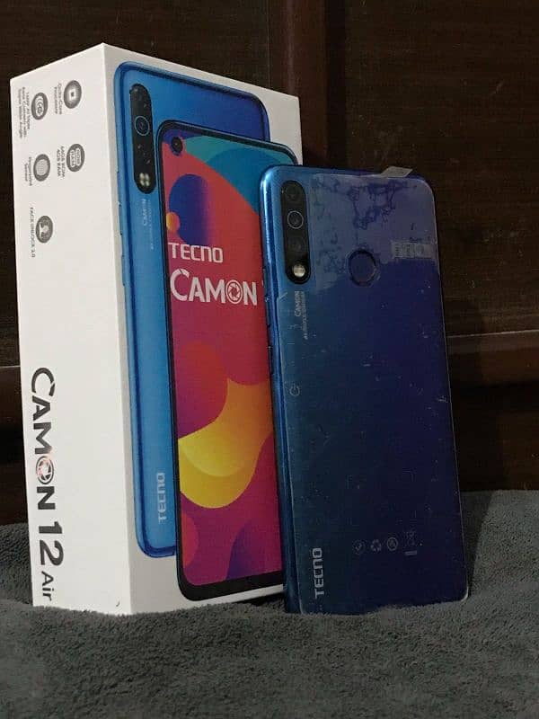 Techno Camon 12 Air 4/64 Gb PTA Approved for sale in Mint Condition. 0