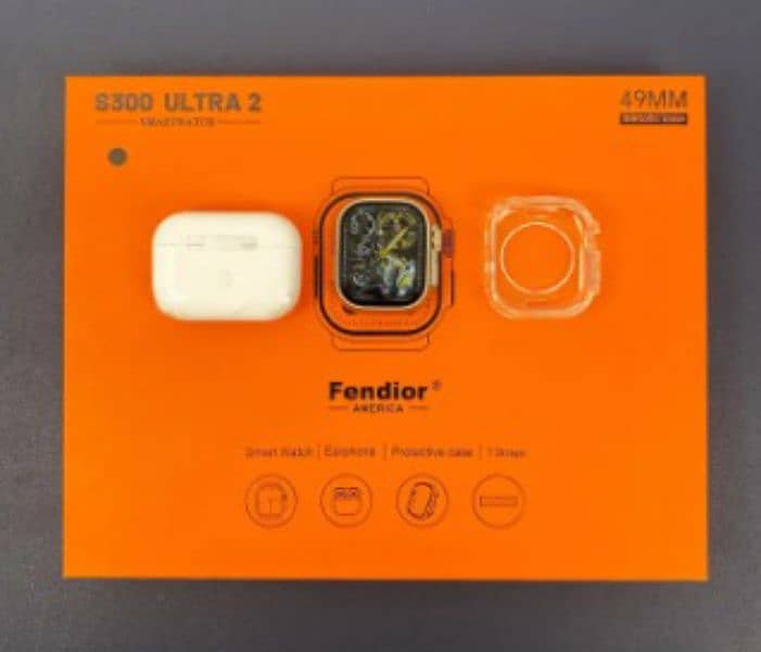 Fendior 7 in 1 smart watch with airpods (Golden/Silver available) 1