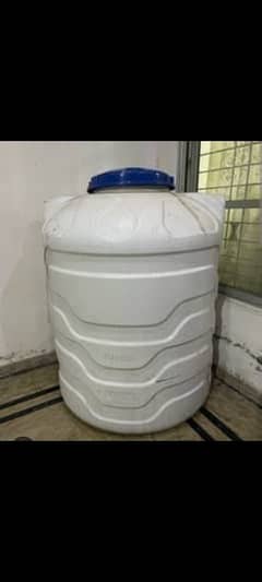 Large white plastic water Tank 400 later