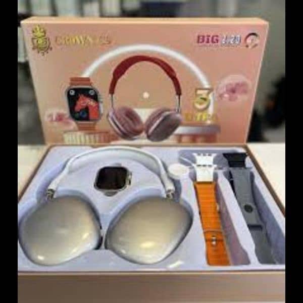 C9 Ultra 2 Smart Watch+Wireless Headphones+7 Straps|Free Delivery+Gift 0
