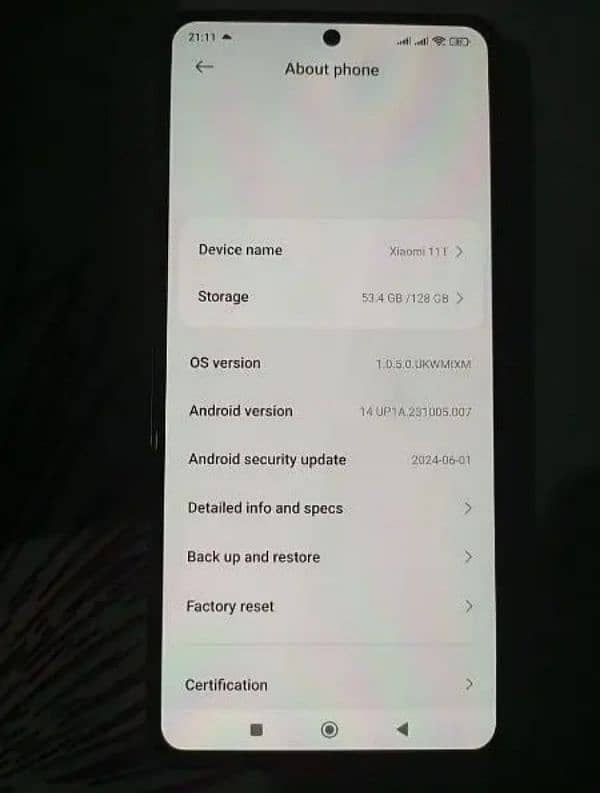 Xiaomi Mi 11t Dual Sim PTA Approved with box 8