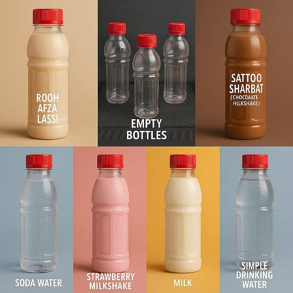 High quality, crystel clear, 250 ml multi-purpose bottle(pack of 50) 1