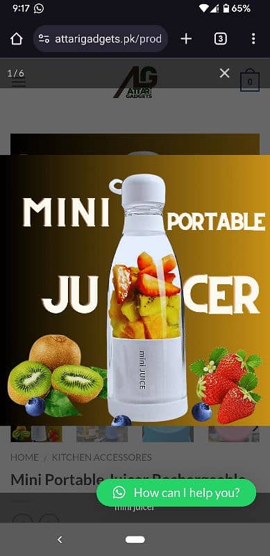 Mini Portable Juicer 0