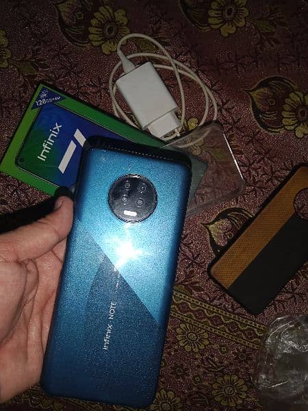 infinix note 7 seld  mobile 4 gb ram 128 memori supe  batry timing 0