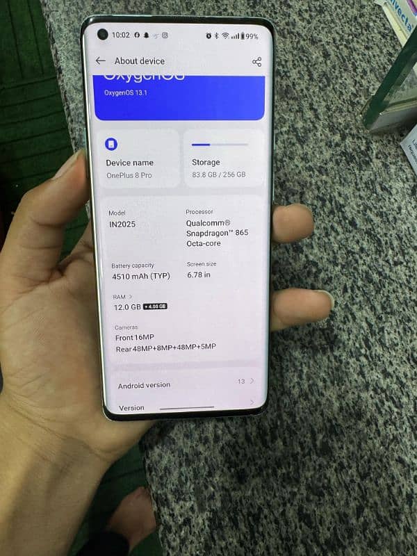 OnePlus 8 pro 10/9 finger not working and line other vies ok 4