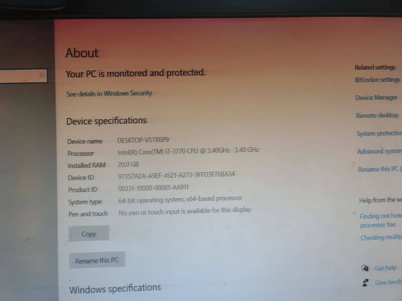 core I 7 3rd generation 4