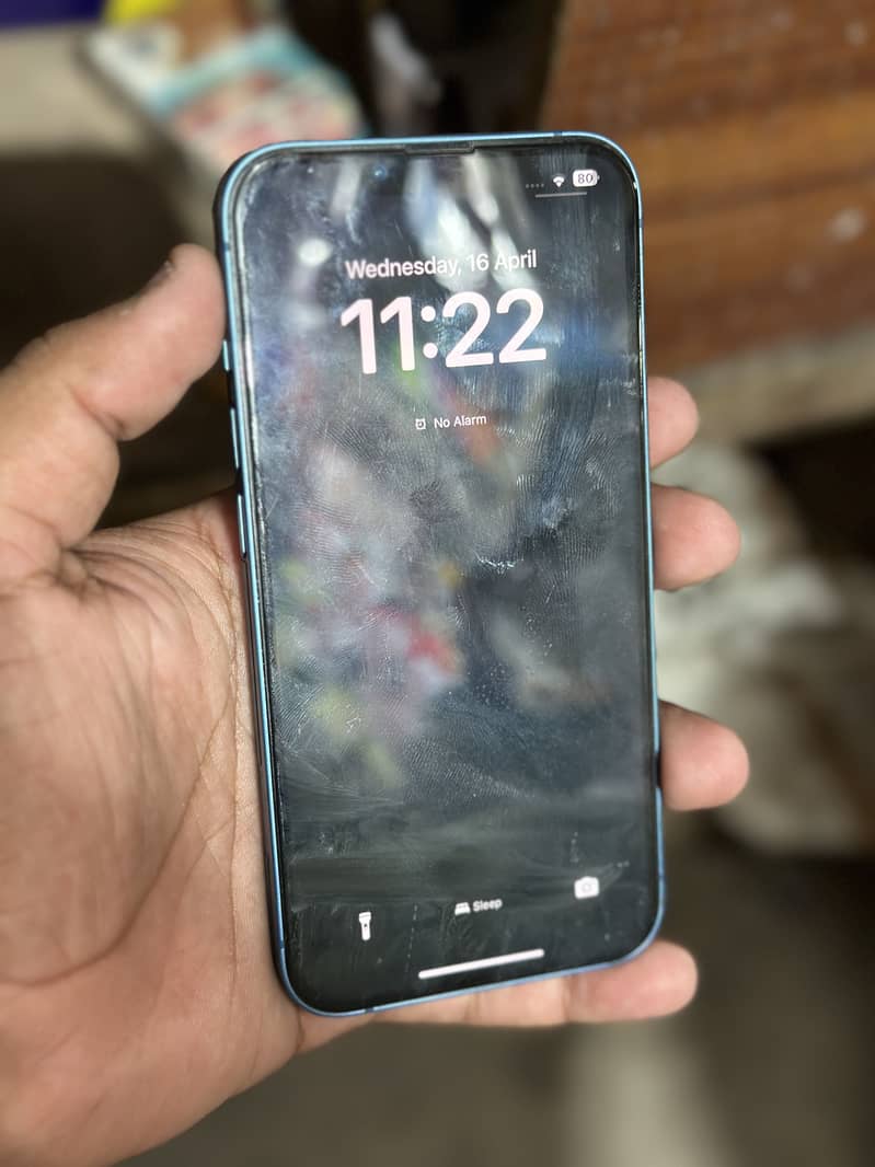 IPHONE 13 128 gb jv blue color 2 month sim time 3