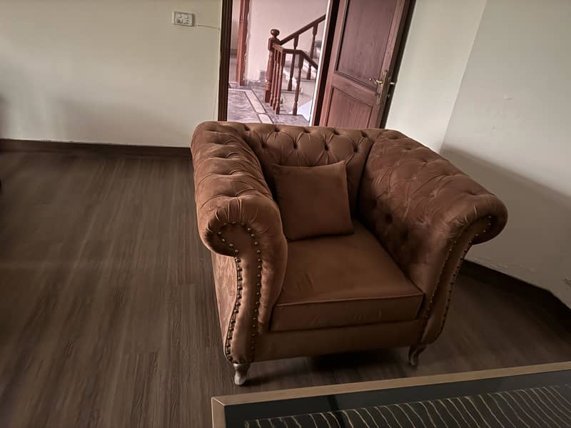 Velvet Sofa Set 1