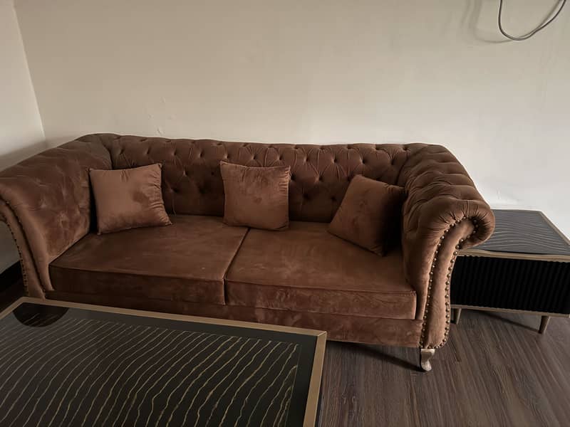 Velvet Sofa Set 2