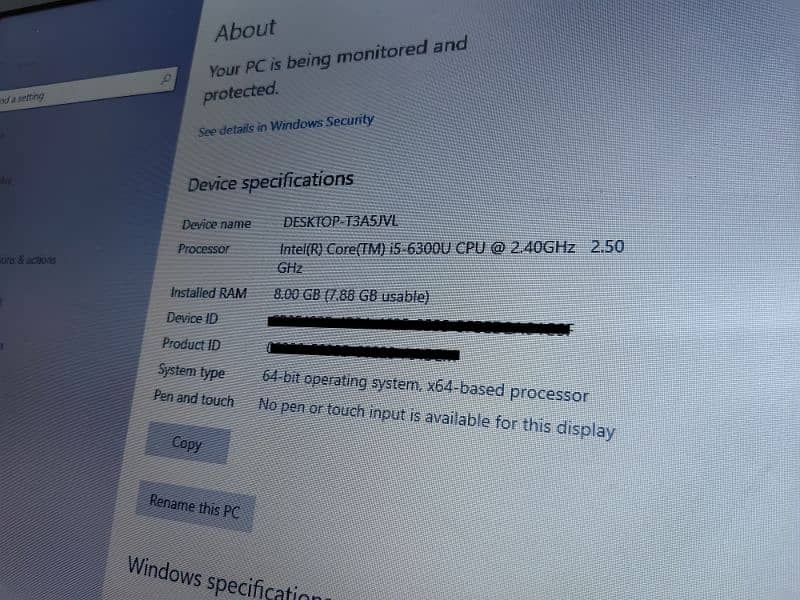Dell Latitude 5490 i5 6th Gen 9